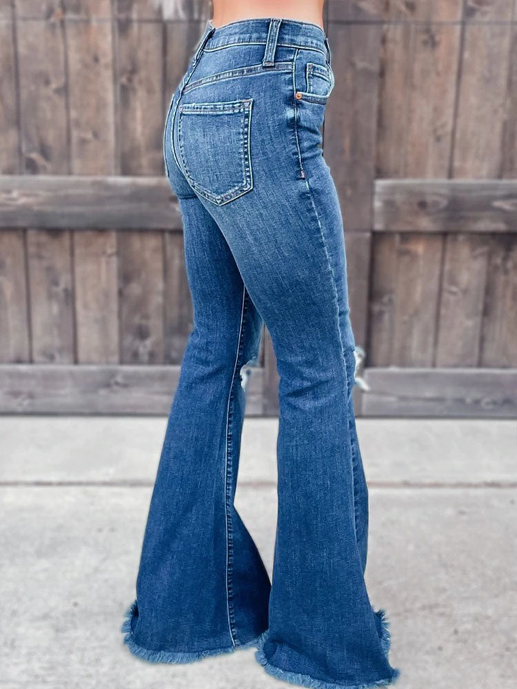 Blue Skinny Ripped Jeans: Distressed & Washed Styles for Chic Denim