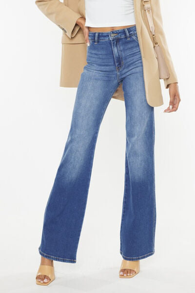 Shop Kancan Ultra High Waist Flare Jeans: Gradient Style for Chic Elegance